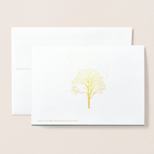 大聖堂の美しいシャンデリア 箔カード (裏面封筒付き)