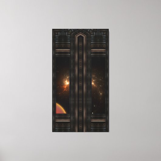 大聖堂の通路 キャンバスプリント (正面)