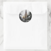 大聖堂の雪 ラウンドシール (バッグ)