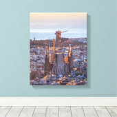 大聖堂の鳥瞰写真 キャンバスプリント (インサイチュ (ウッドフロア))