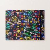 大聖堂ステンドグラス ジグソーパズル (横)