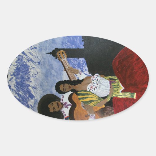 大聖堂セレナーデ 楕円形シール (正面)