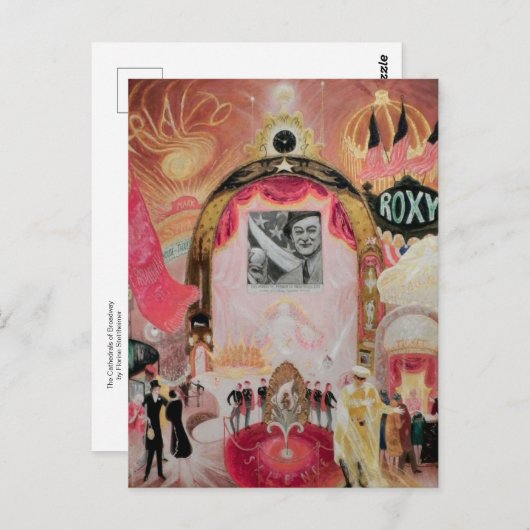 大聖堂ブロードウェイbyフローリン・ステティハイマー ポストカード (正面/裏面)