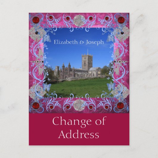 大聖堂ルビーアールデコの住所変更 案内ポストカード (正面)