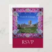 大聖堂ルービーアートデコRSVPポストカード インビテーションポストカード (正面/裏面)