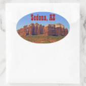 大聖堂ロックオーバルステッカー 楕円形シール (バッグ)