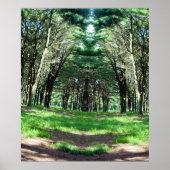 大聖堂木間ゲージ写真シュールレアリスアールアート ポスター (正面)