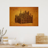 大聖堂：ミラノ，ドゥオモ・ディ・ミラノ ポスター (キッチン)