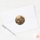 大聖堂、ヴェッキオ宮殿からのパノラマビュー ラウンドシール (封筒)