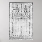 大聖堂、西の立面図のプロジェクト ポスター (正面)