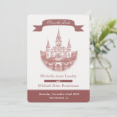 大聖堂 Save the Date 招待状 (スタンド正面)