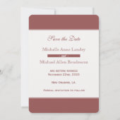 大聖堂 Save the Date 招待状 (裏面)