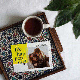 大胆で楽しいセーブ・ザ・デートの写真カード 招待状