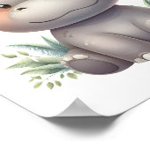 大胆で止められない - 赤ちゃんヒポの壁飾り ポスター (角)