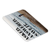 大胆で生意気なタイポグラフィーの結婚式「Save the Date」 マグネット (右側)