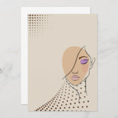 大胆で美しい 招待状 (正面/裏面)