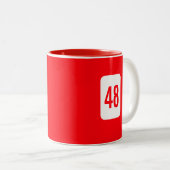 大胆で鮮やか、美しくミニマル。「Mugs 4 All」 ツートーンマグカップ (正面右)
