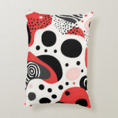 大胆なはっきりした抽象芸術アクセント枕 アクセントクッション (裏面(縦))