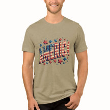 "大胆なアメリカ" -ヴィンテージ愛国的スターバストデ