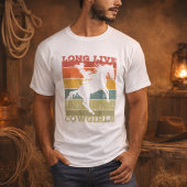 大胆なウエスタングラフィック カウガール 乗馬 ロデオ Tシャツ