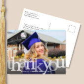 大胆なオーバーレイ卒業感謝 ポストカード