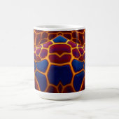 大胆なキリンのプリント コーヒーマグカップ (中央)