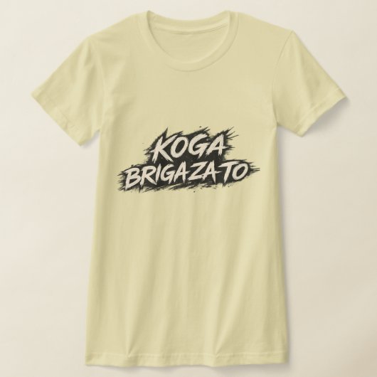 大胆なクロアチア語の主張 Koga Briga Za To Tシャツ (レイダウン)