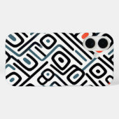 大胆なグラフィックラインアートパターンのスマホケース Case-Mate iPhoneケース (裏面 (横))