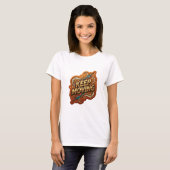 大胆なゴールドのKEEP MOVING カスタムTシャツ Tシャツ (正面フル)