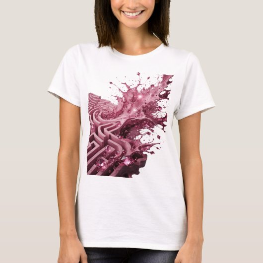 大胆なシルバーのMIND BLOWING MILESTONES 引用Tシャツ Tシャツ (正面)