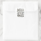 大胆なシルバー MARVELOUS ビニールスタイル スクエアシール (バッグ)
