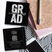 大胆なシルバーGRADおしゃれな卒業大学基金 エンクロージャーカード