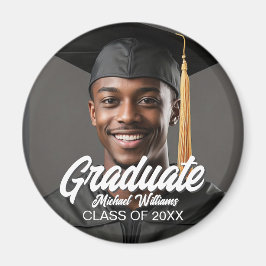 大胆なスクリプトの卒業パーティー写真 マグネット