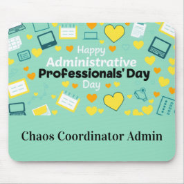 大胆なスクリプト 管理の日 ハート アイコン お祝い マウスパッド