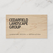 大胆なステンシル造園 名刺 (正面)