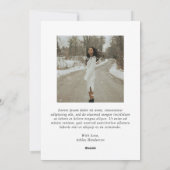 大胆なタイポグラフィーの写真 現代のクリスマス シーズンカード (裏面)