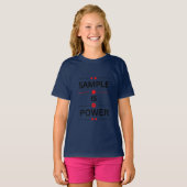 大胆なタイポグラフィークォート Tシャツ (正面フル)