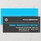 大胆なタイポグラフィーコーポレートイベント招待状 招待状 (正面/裏面)