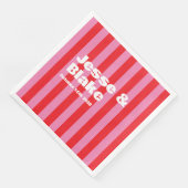 大胆なタイポグラフィ、ピンクと赤の結婚式 (コーナー)