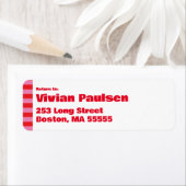 大胆なタイポグラフィ、ピンクと赤の結婚式 ラベル (インサイチュ)