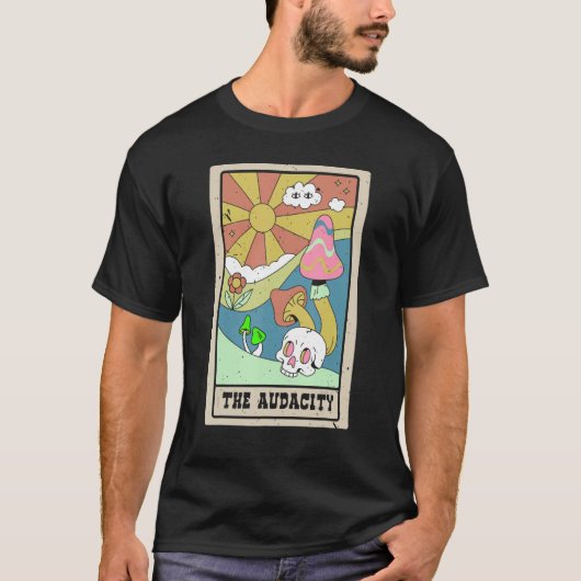 大胆なタロットカードシャーマン占い Tシャツ (正面)