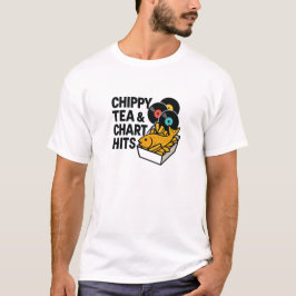 大胆なチッピー(イギリスの揚げ物屋) Vinyl ポップカルチャー名言 Tシャツ