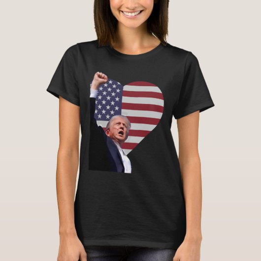 大胆なトランプ Tシャツ (正面)