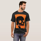 大胆なドクロ笑い Tシャツ (正面フル)