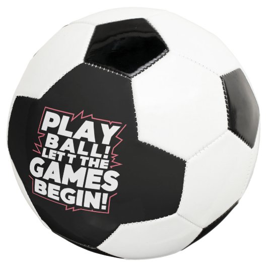 大胆なプレイボールスポーツ引用アート サッカーボール (3/4)