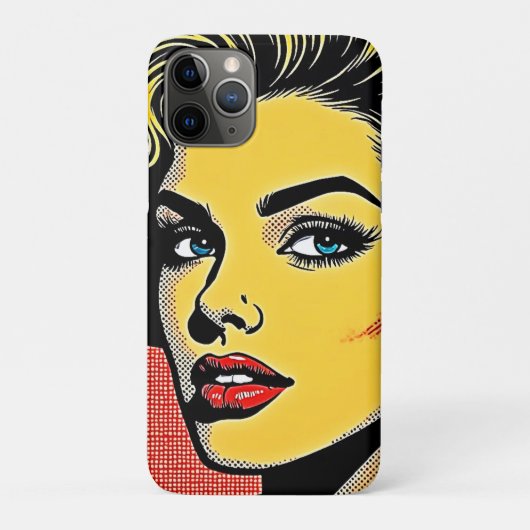 大胆なポップアートの女性 Case-Mate iPhoneケース (裏)