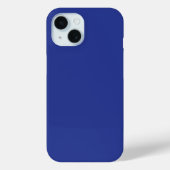 大胆なミニマリストデザインのソリッドディープブルーバックドロップ Case-Mate iPhoneケース (裏面)