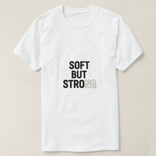 大胆なミニマルタイポグラフィーデザイン Tシャツ (デザイン正面)