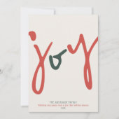 大胆なミニマル写真の喜び シーズンカード (正面)