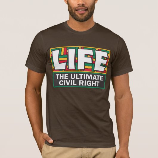 大胆なメッセージが入ったメンズシャツ Tシャツ (正面)